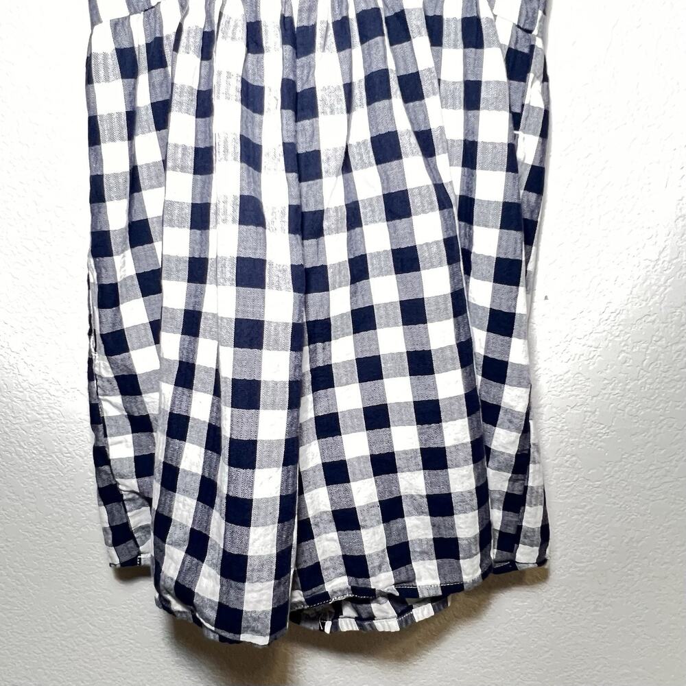 American Eagle Romper Size XXS Blue White Gingham Pockets Summer Cottage Preppy - Picture 12 of 15